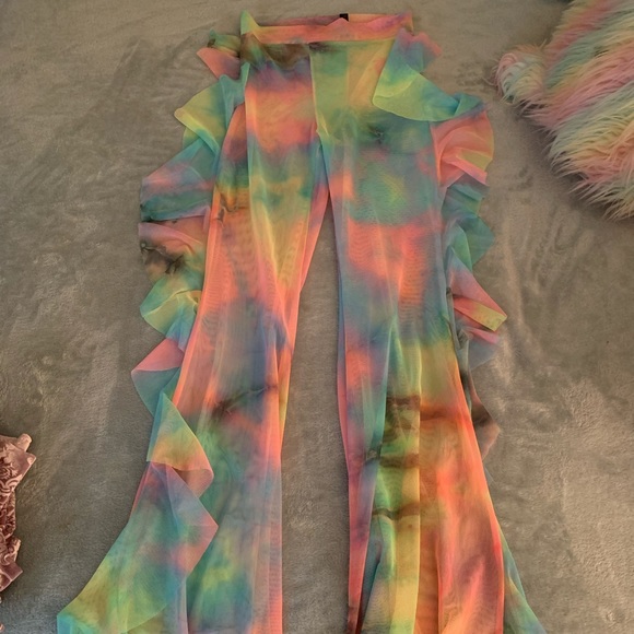 Little Black Diamond Tie Dye Mesh Illusion bells - Picture 6 of 8